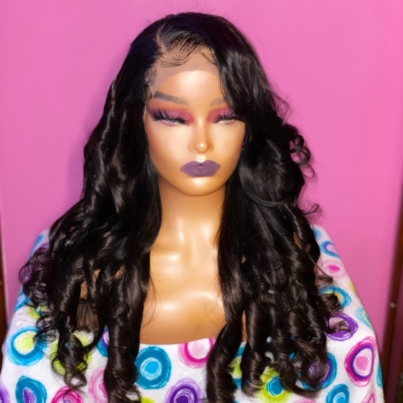 Other - 20 inch curled closure wig
